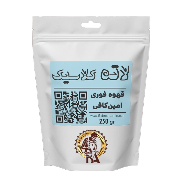پودر فوری لاته امین کافی