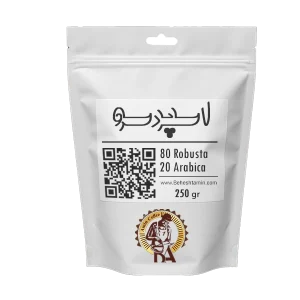 قهوه ترکیبی روبوستا ۸۰% و عربیکا ۲۰% امینکافی